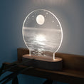 Bild in Galerie-Betrachter laden, LED Acryllampe, Mond & Meer
