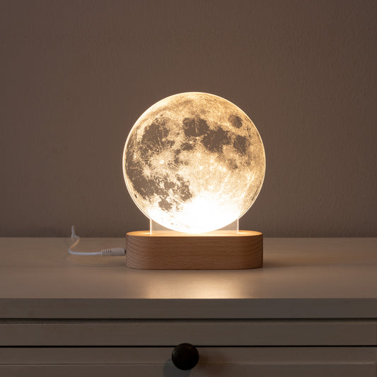 LED Acryllampe, Mond