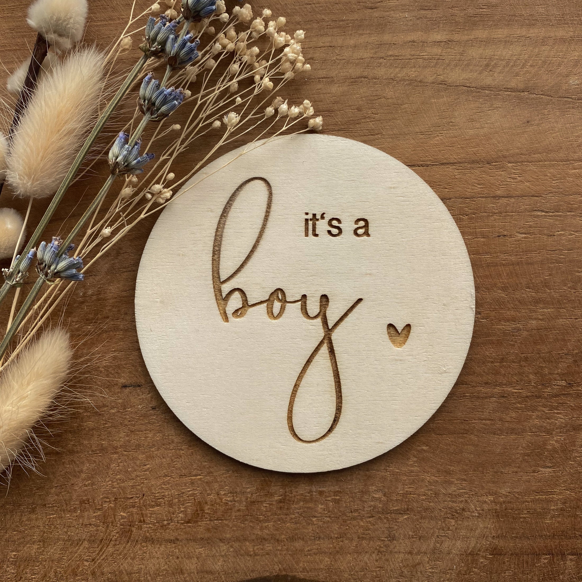 Meilensteinkarte "it's a boy"