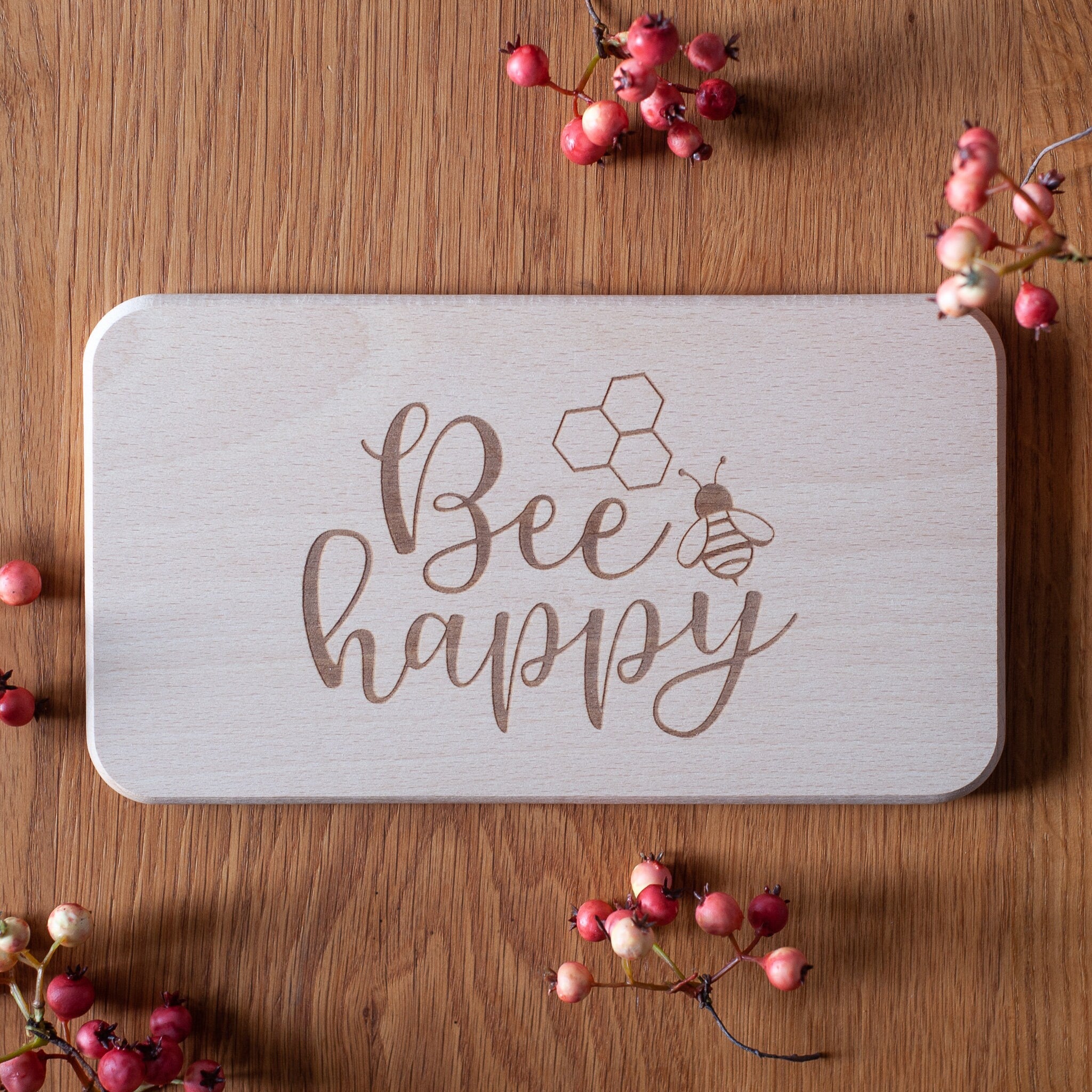 Frühstücksbrettchen "Bee happy"