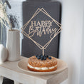 Bild in Galerie-Betrachter laden, Cake Topper "Happy Birthday", Quadrate
