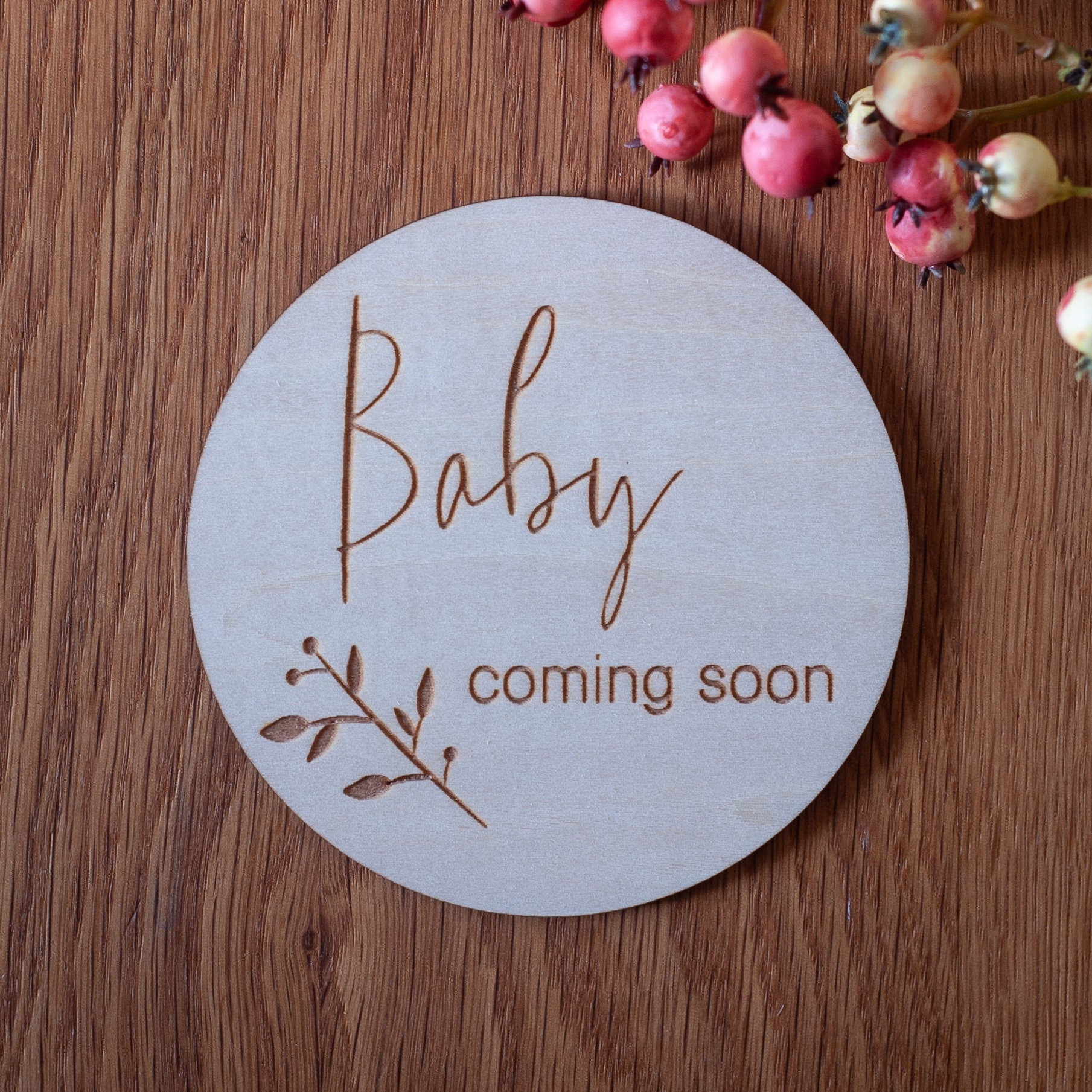 Meilensteinkarte "Baby coming soon"