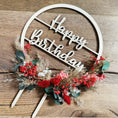 Bild in Galerie-Betrachter laden, Cake Topper "Happy Birthday", rund
